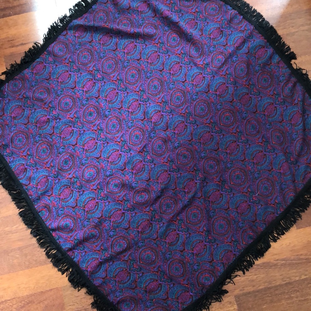 Jewel tones custom-made scarf